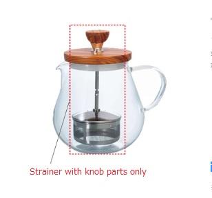TUS-TEO-70-OV/ Strainer with Lid Knob for Teapot